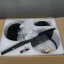 Ceiling Fans with Lights, 42 inch Ceiling Fans with Lights and Remote, Dimmable, Noiseless, Low Profile Ceiling Fan with Light for Bedroom, Indoor and Outdoor Use(Black)