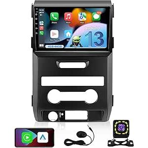 [4+64GB] Android 13 Car Stereo Upgrade for Ford f150 2009 2010 2011 2012 2013 2014 Radio Support Wireless Carplay Android Auto 9'' IPS Touchscreen F-150 Radio Replacement Bluetooth GPS Backup Camera 