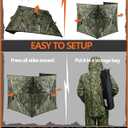 Hunting Blind for Turkey, 3-Panel See-Through Turkey Blind, Full 360 Visibility Pop Up Ground Blind (
‎23.8 x 5 x 4.6 inches)