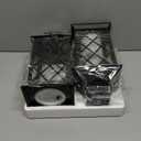 Homemory Solar Lanterns Outdoor Waterproof Hanging with Flickering Flameless Candles, 2 Pack 13'' Garden Outdoor Lantern Decorative for Patio Front Porch Backyard Balcony Cabin Outside Table(Black)