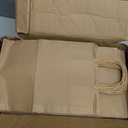 RACETOP Brown Paper Bags with Handles Bulk 100Pcs 8x4.5x10.8 Inch Gift Bags Bulk, Brown Kraft Paper Bags for Retail, Party, Shopping, Favor