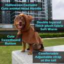 YQYS Dog Cat Halloween Costumes Warm Plush Poncho for Small Dogs Kitten Halloween Outfit Costums for Teacup Dog Puppy Clothes for Chihuahua Yorkie Maltese Min Pin Pomeranian Poodle Teddy Bear Medium