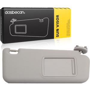 Dasbecan Front Right Passenger Sun Visor Gray Compatible with Toyota RAV4 2006 2007 2008 2009 2010 2011 2012 2013 Replaces# 74310-42452-B2