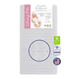 Dream On Me Honeycomb Orthopedic Firm Fiber Standard Baby Crib Mattress, Greenguard Gold and JPMA Certified, 5 Fiber Core Optimum Support, Fits Crib and Toddler Bed, Waterproof Vinyl Cover (White)
