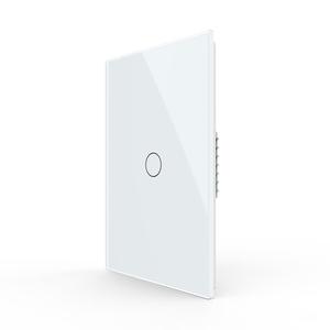 LIVOLO 1 Circle 1 Way Modern Electrical Light Switch Single Pole Wall Switch Touch Light Switch with Led Indicator,No Neutral Wire,White
