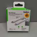 Belkin BoostCharge Nylon Braided USB C to Lightning Cable 6.6ft/2M - MFi Certified 18W Power Delivery iPhone Charger Cord - Apple Charger USB C Cable - Fast Charging for iPhone 14, iPhone 13 - White