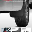 No Drill for Ford Ranger Mud Flaps 2024-2026, Heavy Duty Front & Rear All Weather Splash Guards Set for XL XLT Lariat, OEM Truck Mud Guards, Not Fits Raptor/Tremor/Sand Desert & Running Board Models