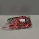 AVOIN colorlife Let It Snow Snowman Christmas Tree Skirt, Xmas Winter Holiday Party Tree Mat Indoor Outdoor Decoration 48 Inch (Red)