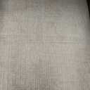 GarveeHome Scalloped Area Rugs 8x10 for Living Room, Solid Tan Jute Large Washable Rug Soft Non Slip Backing Floor Mat Carpet Indoor Thin Rug for Bedroom Dining Room Playroom Nursery Home Decor