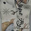 ONFAON Christmas Decorations - Christmas Pillow Covers 18x18 Set of 4, Holiday Christmas Decor Home Sofa Couch Cushion Indoor Decorations