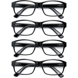 HEEYYOK 2.5 Reading Glasses Men Large Readers For Men Wide Black XXL Reader Oversized Frame Cheaters Reading Glasses For Mens Comfort Spring Hinge