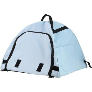 Laptop Sun Shade & Privacy Shield - Foldable Outdoor Sunscreen for 13-16 inch Notebook Computer, Waterproof, Portable Tent for Beach, Travel, Work OutsideLight Blue