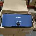 26 Quart Electric Roaster Oven with Visible & Self-Basting Lid, Large Turkey Roaster with Defrost Warm Function, Adjustable Temperature, Removable Pan Rack, Stainless Steel, Blue