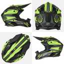 Adult Motocross Helmet ATV Dirt Bike Off-Road Full Face Motorcycle Helmet W/Goggles Gloves & Mask, DOT Approved M