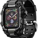 Amazon.com: ULTIMAL Rugged Case with Band for Apple Watch Band 45mm,Compatible with Apple Watch Series 9/8/7 45mm Men,Military Grade Shockproof Bumper Cover for iWatch Tactical Band Men (45mm, Black) : Cell Phones & Accessories