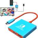 Switch Dock Switch Docking Station for Nintendo, Portable Switch TV Adapter Support 4K/60HZ Switch TV Dock Mode Compatible Steam Deck/Switch OLED, Switch Travel Dock with HDMI2.0 USB3.0 Port