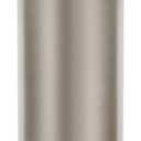 Stain Nickel Toilet Brush and Holder，Extra Long Handled Toilet Brush for Bathroom，Stainless Steel Heavy Duty Toilet Bowl Brush,Deep Cleaning Modern Toilet Cleaner Brush Space Saving, Covered Brush