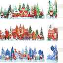 3 Pcs Pop up Christmas Card 3D Greeting Cards Includes Envelope and Note Tag 3.3 ft Long Greeting Cards for Decorated Christmas Holiday Gift