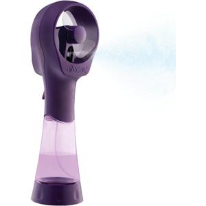 O2COOL Elite Battery Powered Handheld Water Misting Fans (Purple) (1 Pack)