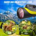 Monocular Telescope, Monoculars for Adults High Powered with BAK-4 Prism,FMC Lens, 8 Wide Angle,16x56 HD Monocular Scope for Stargazing,Bird Watching with Phone Holder & Tripod(Yellow)