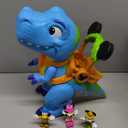 Disney Junior Mickey Mouse Funhouse Roarin' Safari Dino, 4-piece Figures and Playset, Dinosaur, Kids Toys for Ages 3 Up by Just Play