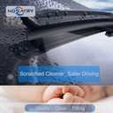 Rear Wiper Arm Blade Set for BMW X5 F15 2014-2018, for BMW X5M F85 2015-2018 Rear Windshield Wiper Arm Blade Assembly 61627294431