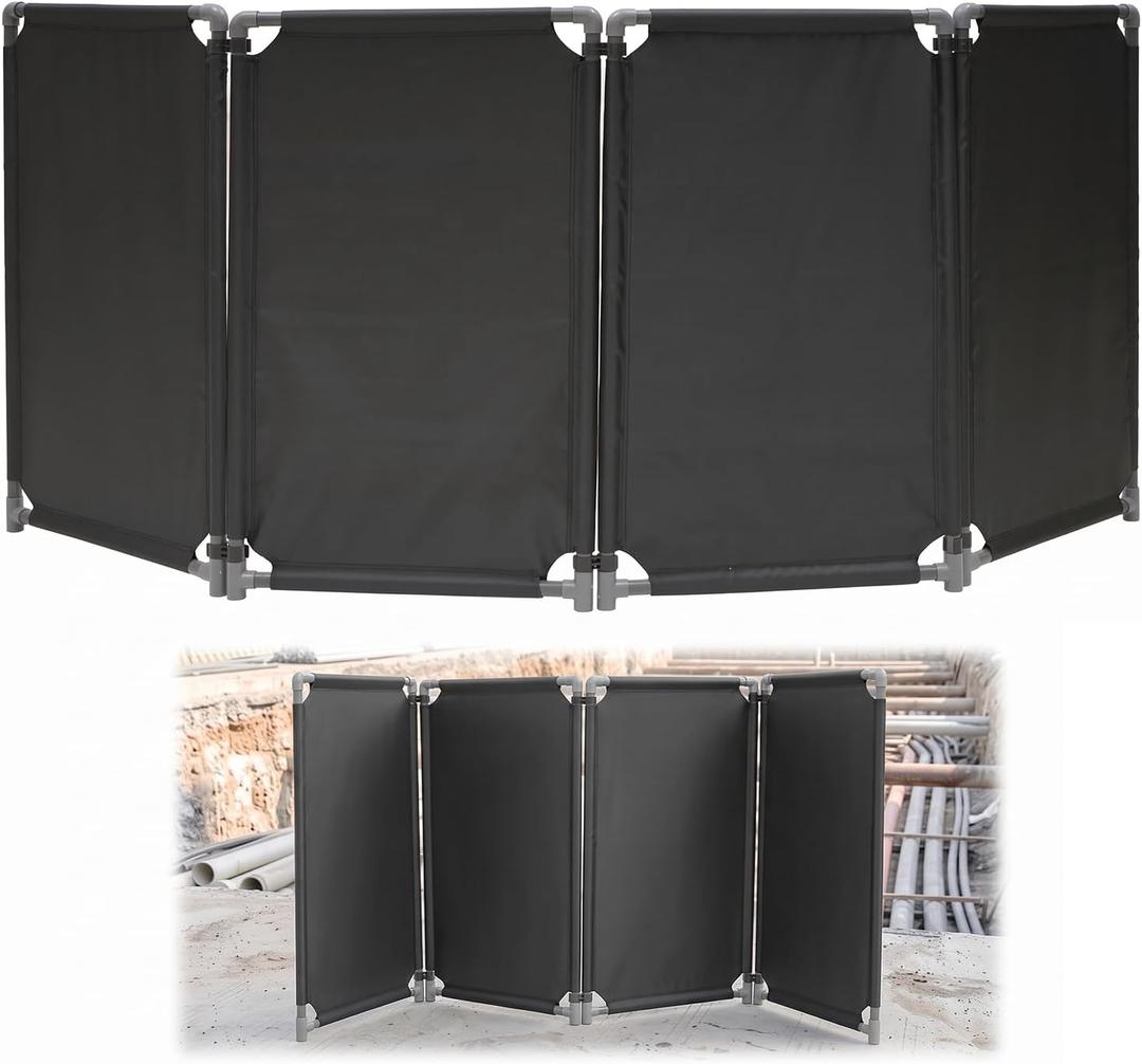 4 Panels Safety Barricade,92 * 39" Foldable Security Gates Barrier