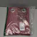 NICETOWN Blackout Curtain Panel Grommet - Home Decorations Thermal Insulated Solid Grommet Top Blackout Living Room Panels/Drapes for Gift (Burgundy Red, 1 Pair, 46 x 72-Inch)