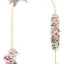 AFDBPXM-Wedding Arch Backdrop Stand, Gold Metal Arch Backdrop Stand for Wedding Bridal Baby Shower Photo Booth Birthday Party Garden Balloon Arch Decoration(gold-6.0FT) (6.0FT)