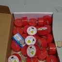 LANKER 24 Pack LED Tea Lights Candles, Flickering Red Flameless Tealights, Long Lasting Battery Operated Fake Candles, Decoration for Wedding, Halloween and Christmas (Red - 24pcs)