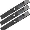 Keycci M136195 Mower Blade Replacement Compatible with John Dee re 54" Cutting Deck Z920 Z925 657 Z915, Replaces TCU30317 TCU30316 M135334 M164016 M144652, 3-Piece Set