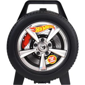 Hot Wheels 30-Car Storage Case  Organizer with Handle for 1:64 Die-Cast Cars, Portable Travel Carrying Case for Kids, Boys, and Collectors  Durable Toy Vehicle Holder