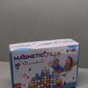 Magnetic Tiles,102PCS Magnetic Building Blocks 3D Clear Construction Playboards, Inspiration, Creativity Beyond Imagination, Educational Magnet Toy Set for Kids with 2 Cars