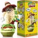 Gagster Dancing Taco - Funny Mexican Dancing Plushie Toy Inspired by Viral Cactus - Singing Toy that Repeats What You Say in Mimic Mode - Tells Jokes, Puns - Great Gift for Kids and Food Lovers