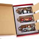 Mattel Disney and Pixar Cars Toys, Radiator Springs 3-Pack of Die-cast Toy Cars & Trucks with Lightning McQueen, Mater & Sheriff (Multicolor)