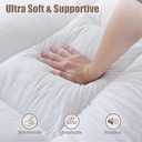 WhatsBedding 5 Inch Memory Foam Mattress Topper Queen for Back Pain, 100% Cotton Extra Soft Pillow Top Mattress Topper, 2000GSM Fluffy Shredded Memory Foam Filled & Thicked Down Alternative-Lined
