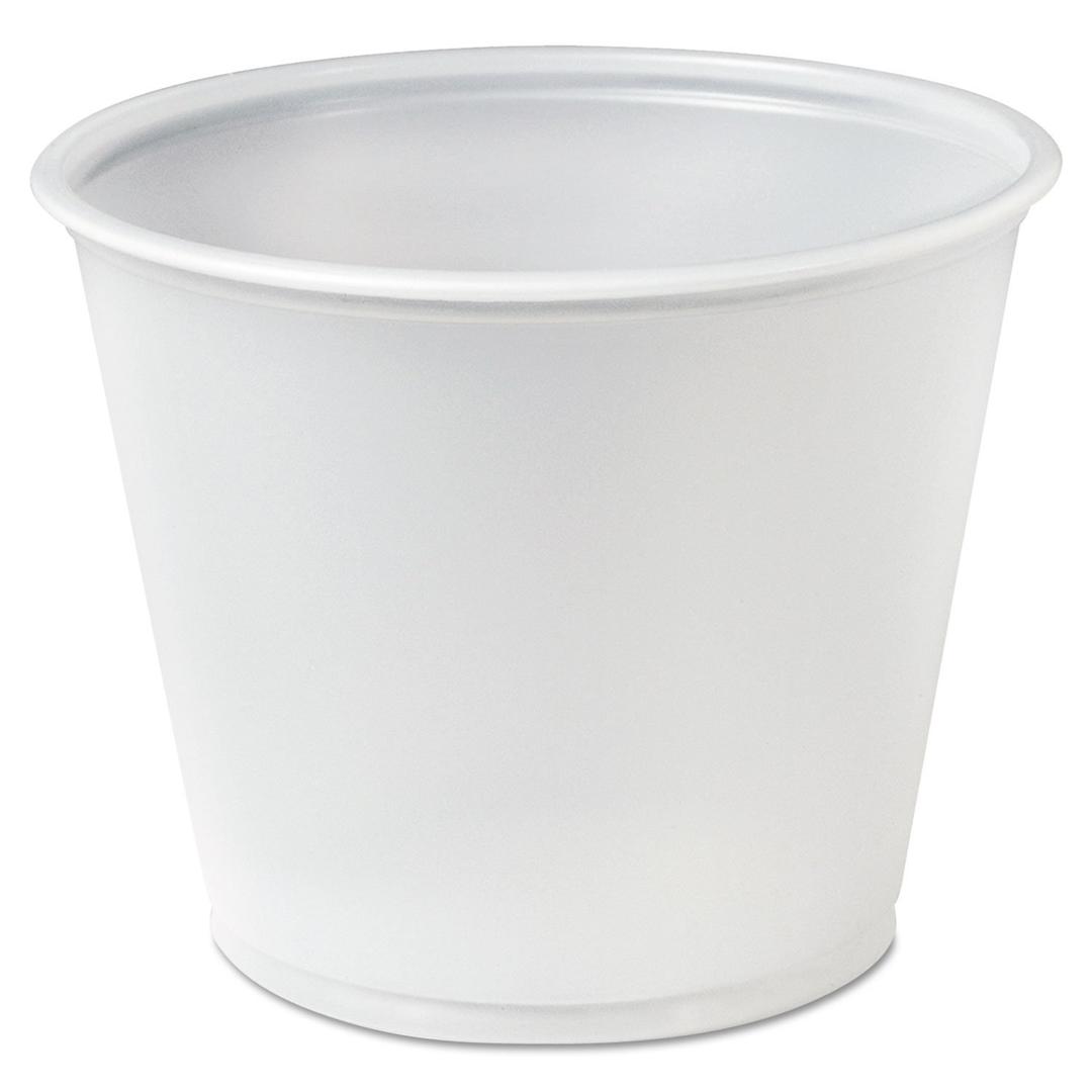 Dart P550N 5.5 oz Translucent PS Portion Container (Case of 2500)
