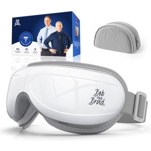 BOB AND BRAD Eye Massager FSA Eligible/HSA Eligible, EyeOasis 2 Heated Eye Mask for Migraines with Music, Smart Migraine Massager Reduce Dry Eyes Improve Sleep, Birthday Gifts for Women Men Mom Dad (A-pearl White)
