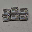 6 Pack Small Digital Kitchen Timer Magnetic Back and ON/Off Switch,Minute Second Count Up Countdown, White