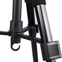 Wig Stand Tripod with Non-Slip Base Adjustable Mannequin Head Stand with Hook Heavy Duty Manikin Head Tripod (55 Inch (Pack of 1), BLACK)