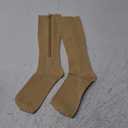 Ailaka Medical 15-20 mmHg Zipper Compression Socks Women Men (Large/X-Large (1 Pair), Beige)