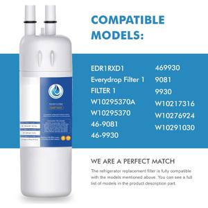 Replacement for EDR1RXD1, W10295370A, WHR1RXD1, Compatible with Kenmore 46-9081, 9081, 46-9930, 9930, P4RFWB, P8RFWB2L, W10276924, W10291030