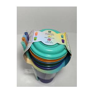 Manna Kids Reusable Color Changing Tumbler & Straw Set ( 12 oz) Each 4 Packs New