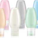 TAPBULL Travel Bottles TSA Approved, Uerstar 3oz Leak Proof BPA Free Silicone Cosmetic Travel Size Toiletry Containers for Shampoo Lotion Soap (6 Pack)
