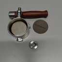 51mm Bottomless Portafilter 2 Ears Compatible with De'Longhi Stilosa EC260BK | Wooden Handle