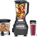 Ninja Mega Kitchen System, 1500W, 72 oz. Full-Size Blender & 8-Cup Food Processor with (2) 16 oz. To-Go Cups, Total Crushing Technology - Smoothies, Ice Crushing, Purees, Dough & More, Black, BL770