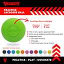 Velocity Lacrosse Balls - 1, 2, 3, 6, 12, 18, 24, 36, 60 and 120 Packs - for Practice, Official NFHS and College Approved Size (Lime Green)
