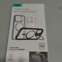 ESR for iPhone 16 Plus Case, Compatible with, Military-Grade Protective Case, Built-in Stash Stand Phone Case, Scratch-Resistant Back Cover, Classic Series, Clear Black