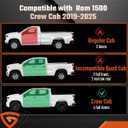 GEARLAST Underseat Storage, Real Under Seat Organizer Compatible with Ram 1500 Crew Cab 2019-2025 Real Under Seat Organizer