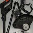 21V Cordless Weed Wacker Lawn Edger, 4.6lbs Lightweight Battery Powered String Trimmer, 4-in-1 Brush Cutter with Metal Blades, Wire Brush & Guide Wheel for Garden Edging (2 Batteries, 2.0Ah)